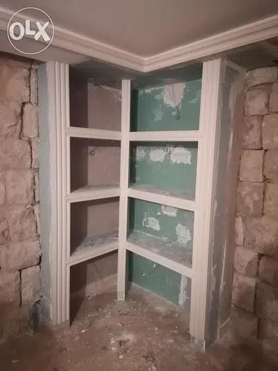 ديكورات جبس بورد جفصين عربي ورش شقق محلات كافة الأسقف فبلافون شفرات