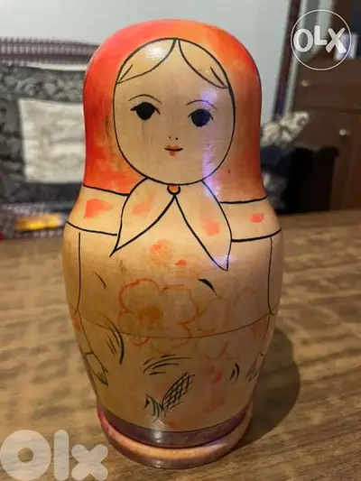 Vintage Hand-Crafted & Painted Matryoshka Babushka
