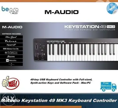 M-Audio Keystation 49 MK3 49-key Keyboard Controller,Maudio Keystation