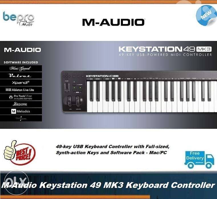 M-Audio Keystation 49 MK3 49-key Keyboard Controller,Maudio Keystation 0