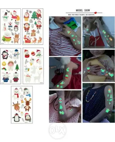 Funny luminous tattoos for kids
