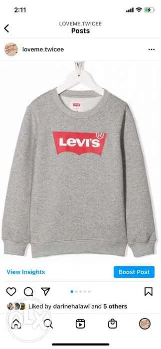 levi’s logo pullover( authentic)