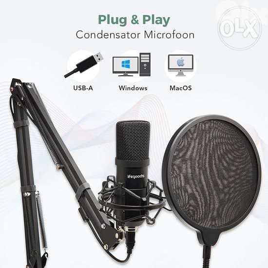 ZINGYOU Condenser USB Microphone - Cardioid Polar Pattern9/4$ delivery 5