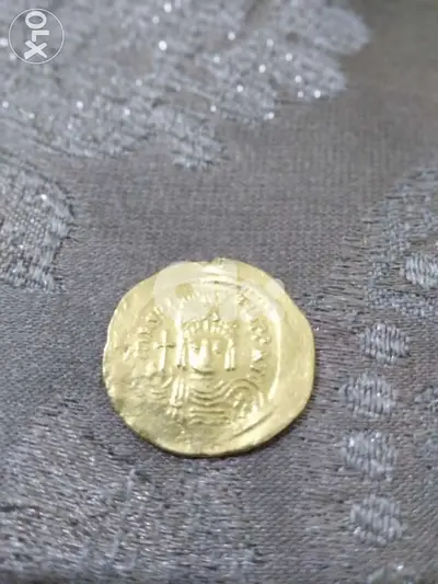 Ancient Gold Roman Eastern Byzantine Coin King Justinan I year 527AD