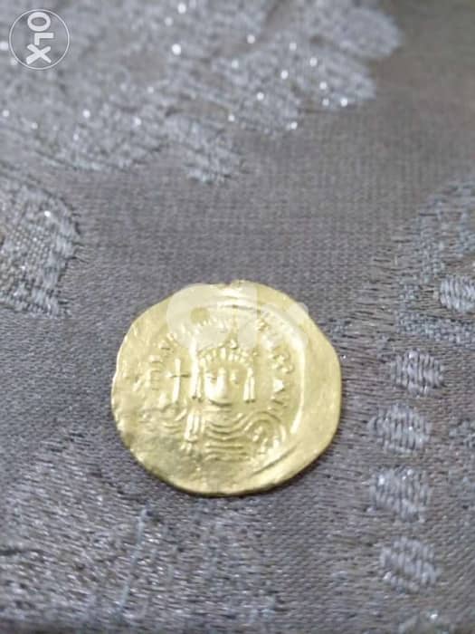 Ancient Gold Roman Eastern Byzantine Coin King Justinan I year 527AD 0