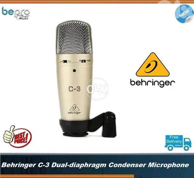 Behringer C3 Dual-diaphragm Condenser Microphone Cardioid, Omni