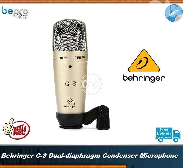 Behringer C3 Dual-diaphragm Condenser Microphone Cardioid, Omni 0