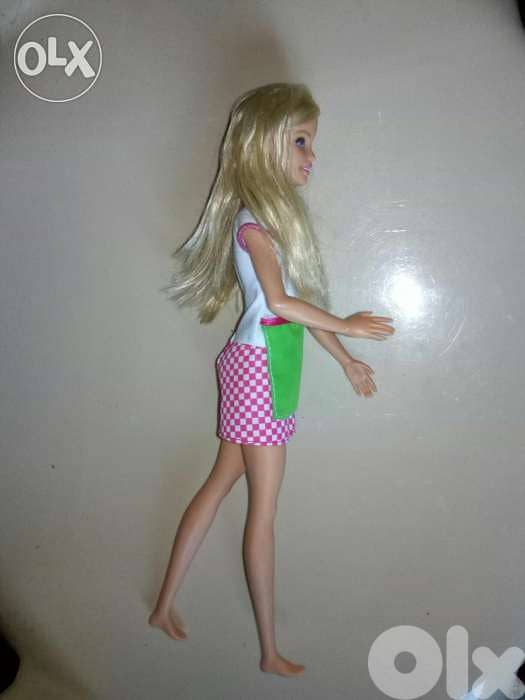 Barbie I CAN BE A PIZZA SHEF as new Mattel doll 2020+Pizza Figurine=22 2