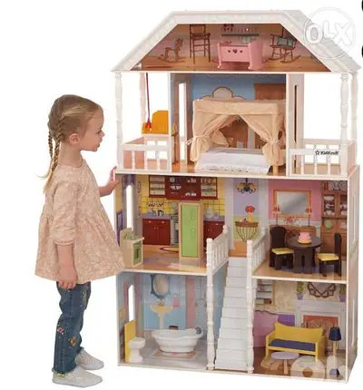 KidKraft Savannah Wooden Dollhouse, Over 4 Feet Tall with Porch Swing