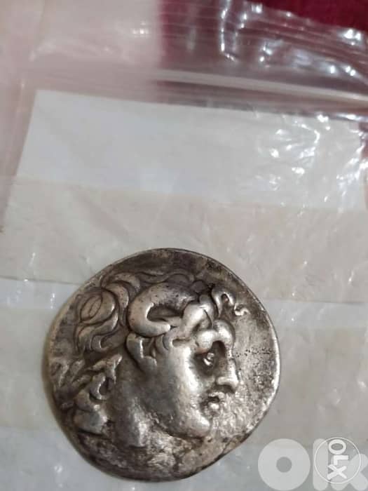 Ancient Greek Silver Coin Tetradrachm Lysimachus King year 294 BC 0