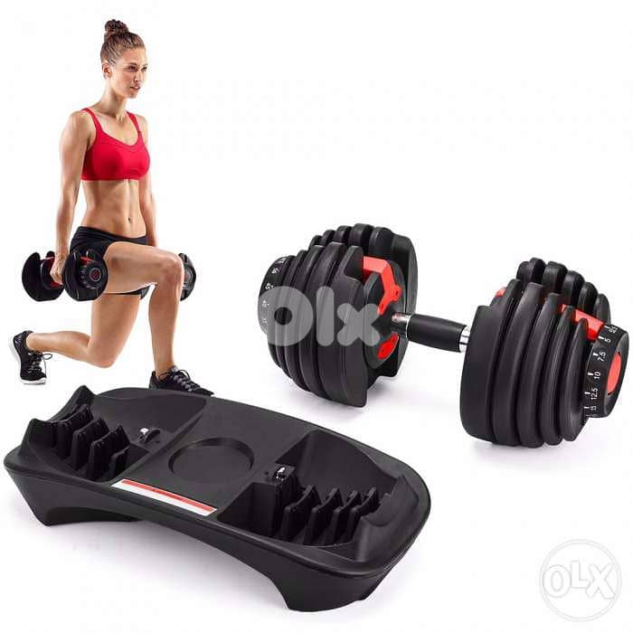 ADVG 24kg Adjustable Dumbbells Pair (48kg) 1