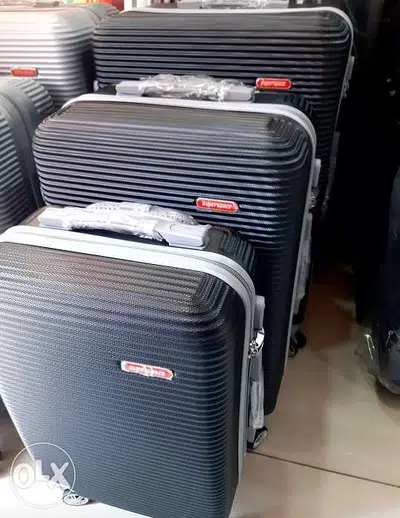 Swiss Travel Suitcase bags luggage Black 50% discount 8I-539225