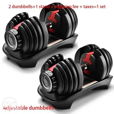 2pcs Adjustable dumbbell