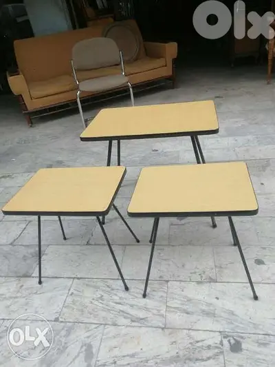 طقم طاولات ولا اروع coffe table set 3 قطع روعة خارقين النضافة مميزين