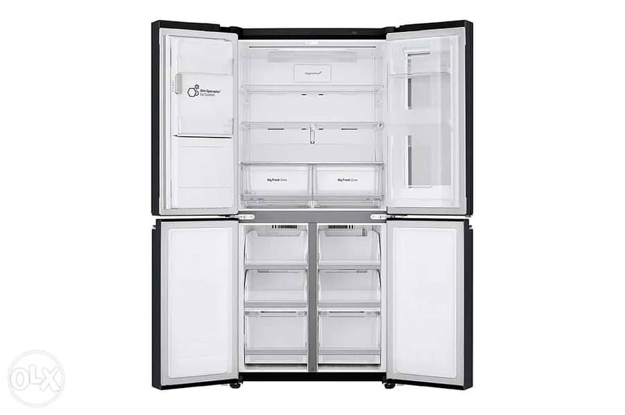 LG براد ٣٣ قدم refrigerator Black matte 30 ft 4 doors 7