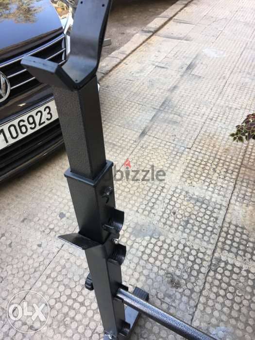 bench adjustable rack used 2 times like new 2