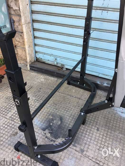 bench adjustable rack used 2 times like new 5