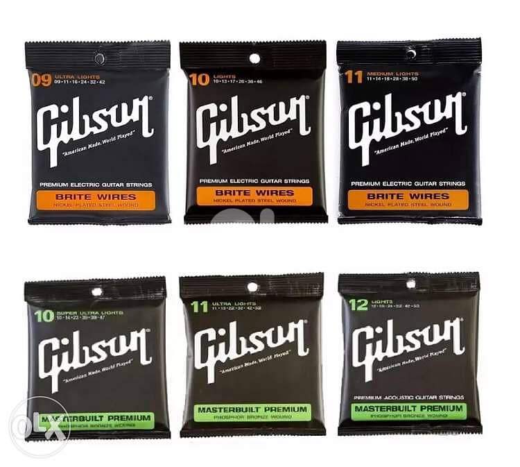 Gibson strings electric acoustic 0