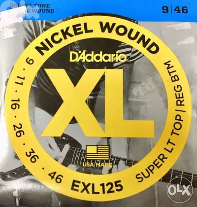 Electric strings fender daddario