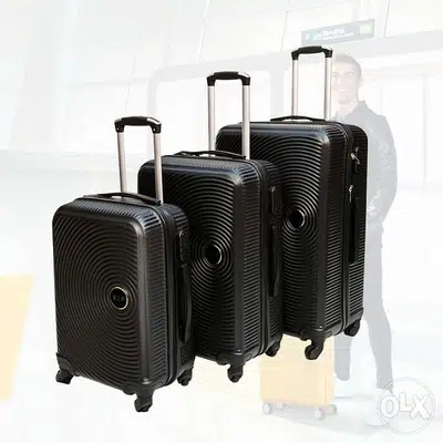 Suitcase Swiss Black by set only 3 bags 76-969O37