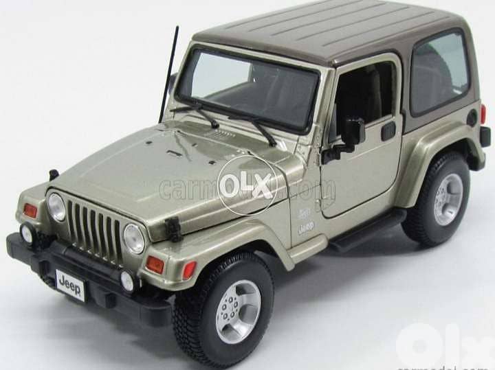 Wrangler Sahara diecast car model 1:18. 0