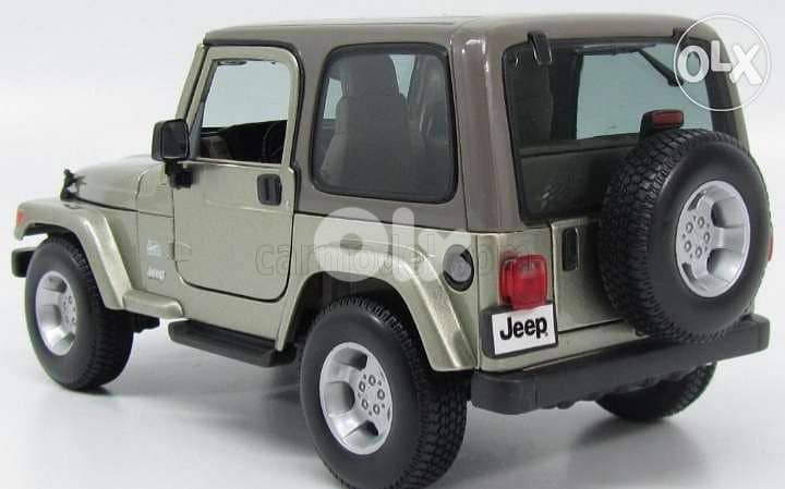 Wrangler Sahara diecast car model 1:18. 2