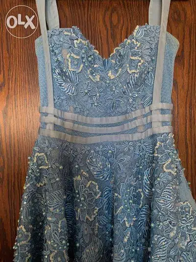 Evening blue dress