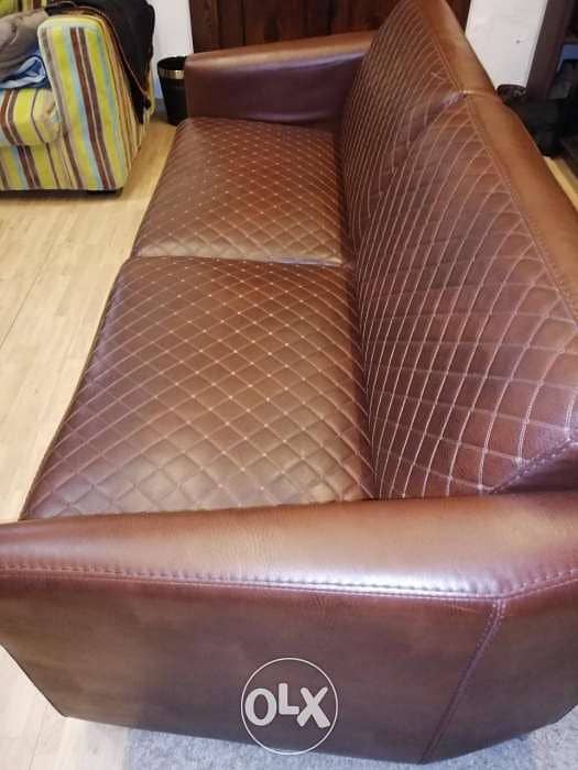 Genuine leather sofa 0