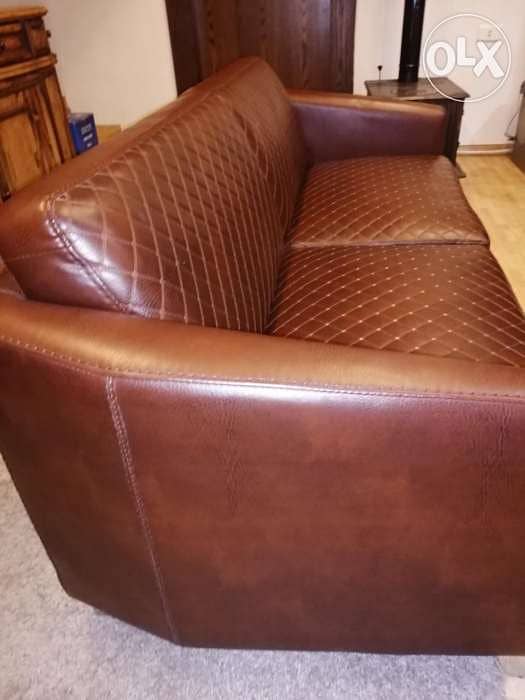 Genuine leather sofa 1