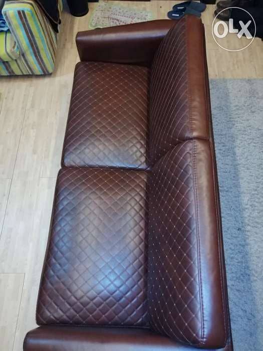 Genuine leather sofa 2