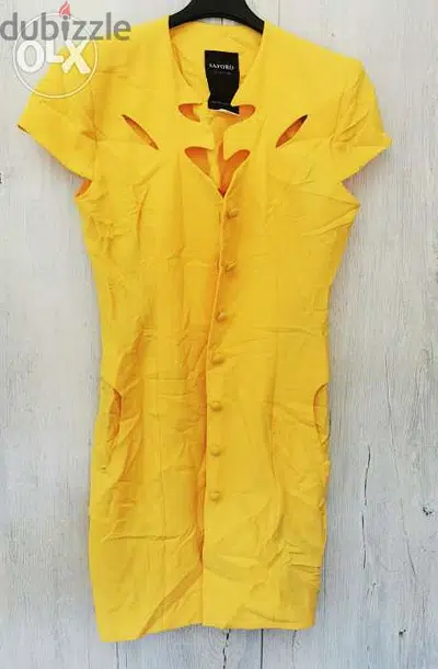 yellow saporo dress