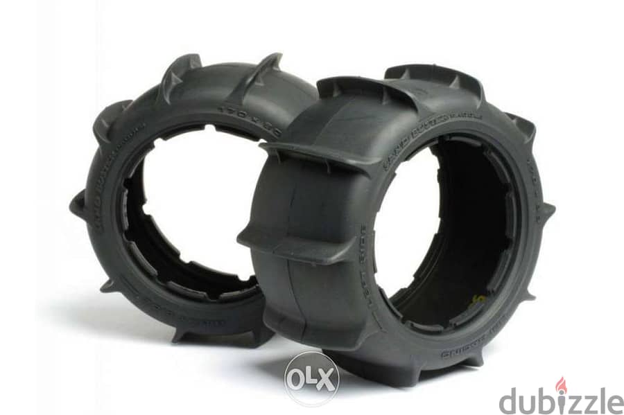 Skin snow paddle tires for Baja and 1/5 car 0