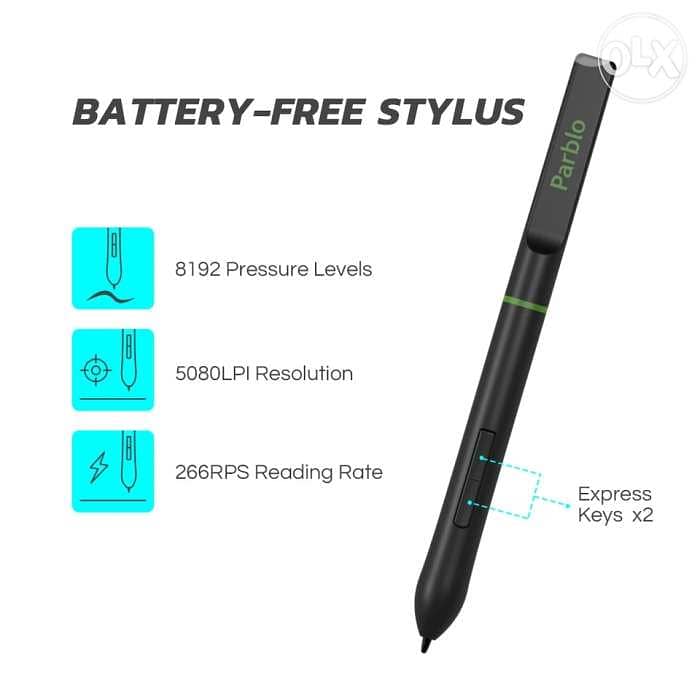 Parblo A640 Drawing Tablet (Wacom) 3