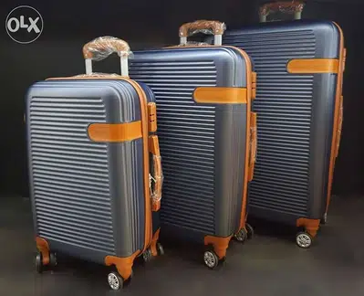 Set of 3 travel suitcase ABS heavy duty 76-969O37