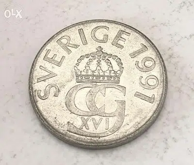 Sweden 1991 Carl Gustav 5 Kronur