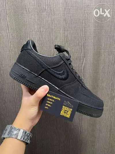 Authentic Nike AF1 Triple Black now 76-969O37