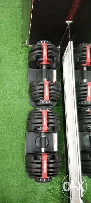 bowflex adjustable dumbells