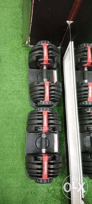 bowflex adjustable dumbells 0