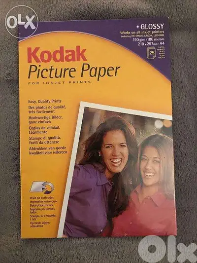 Kodak Picture Paper for Inkjet Prints Glossyورق صور لطابعات الحبر لامع