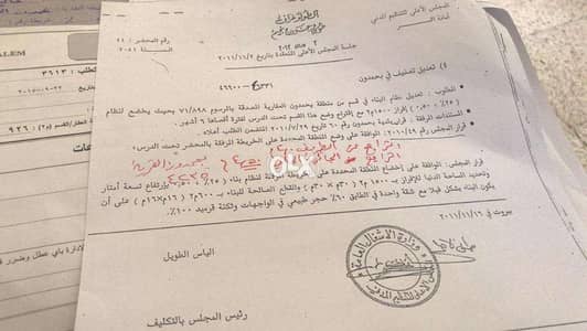 ارض للبيع منطقه بحمدون الضيعه