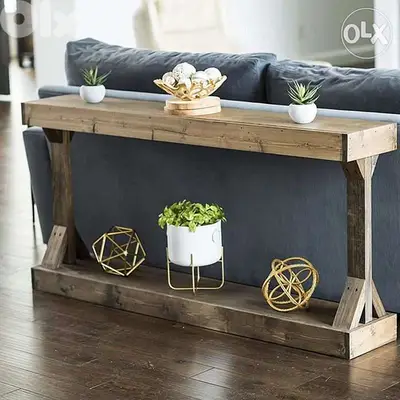 under sofa height table rustic style طاولة خشب كونسول under sofa height table rustic style طاولة خشب كونسول