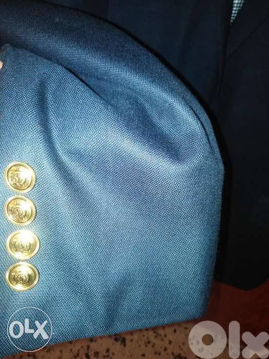 Stafford navy blue Blazer 100%wool 2