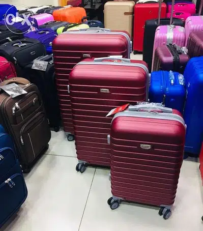 Premier Set of 3 travel bags suitcase hard shell bordeaux 8I-539225