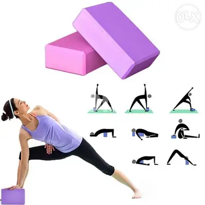 Coloured yoga block