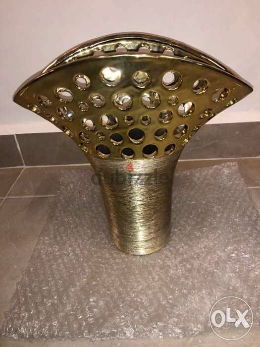 home appliances, decoration vase, gold color 1