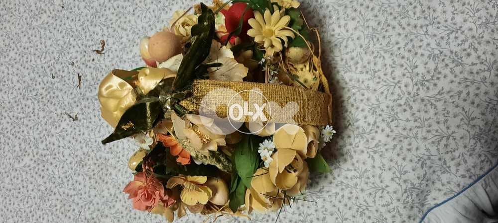 Beautiful decorated basket. سلة 6