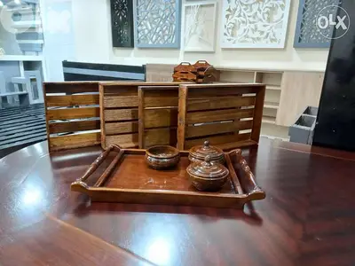 Wooden Tray صواني ضيافي خشب