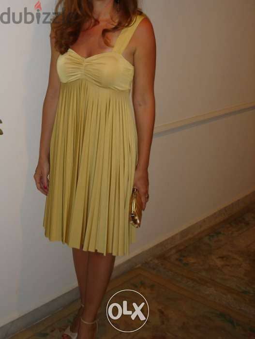 Gold evening dress 1