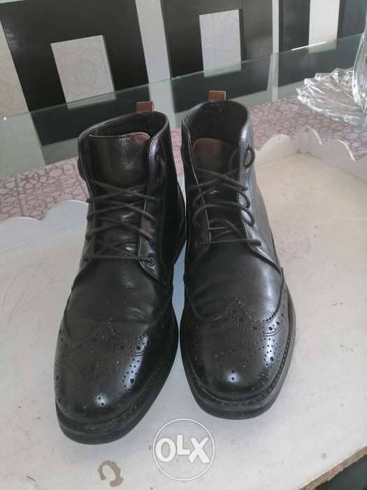 Genuine leather boot 1