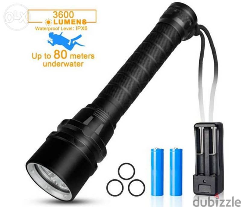Ultrafire Diving torch 18650 x2 3800 Lum. 0